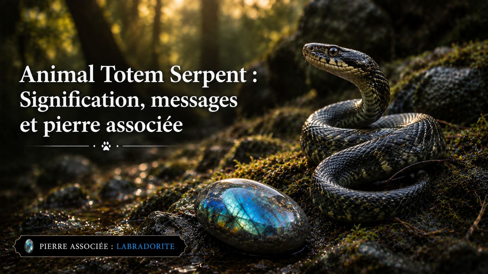 Animal Totem Serpent labradorite