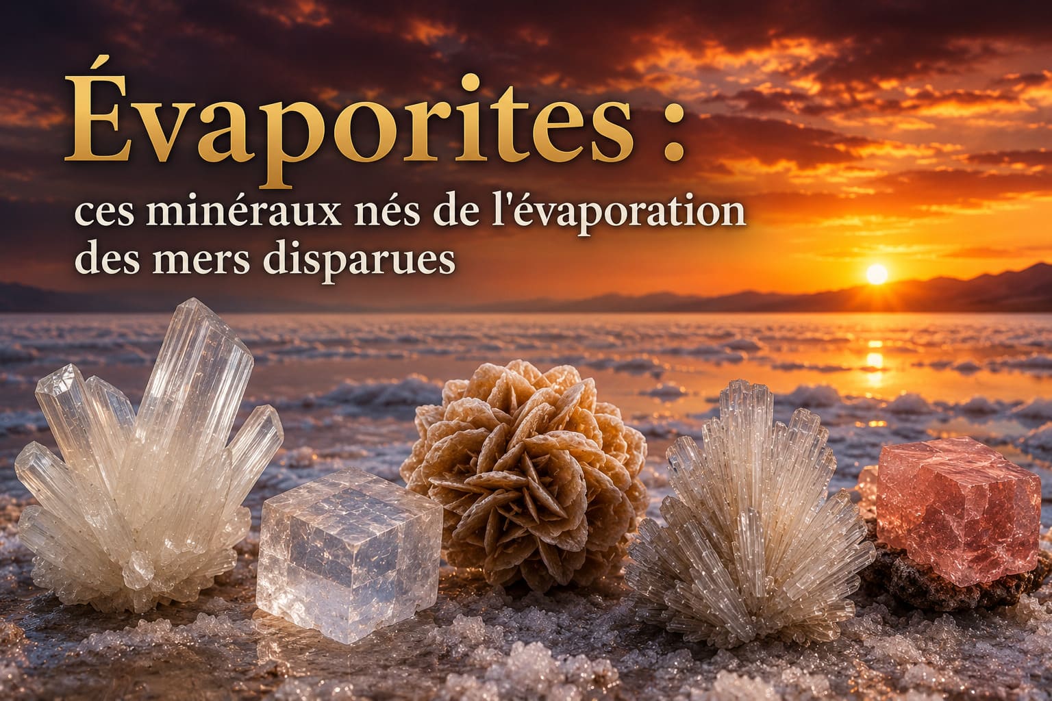 Évaporites : ces minéraux nés de l'évaporation des mers disparues