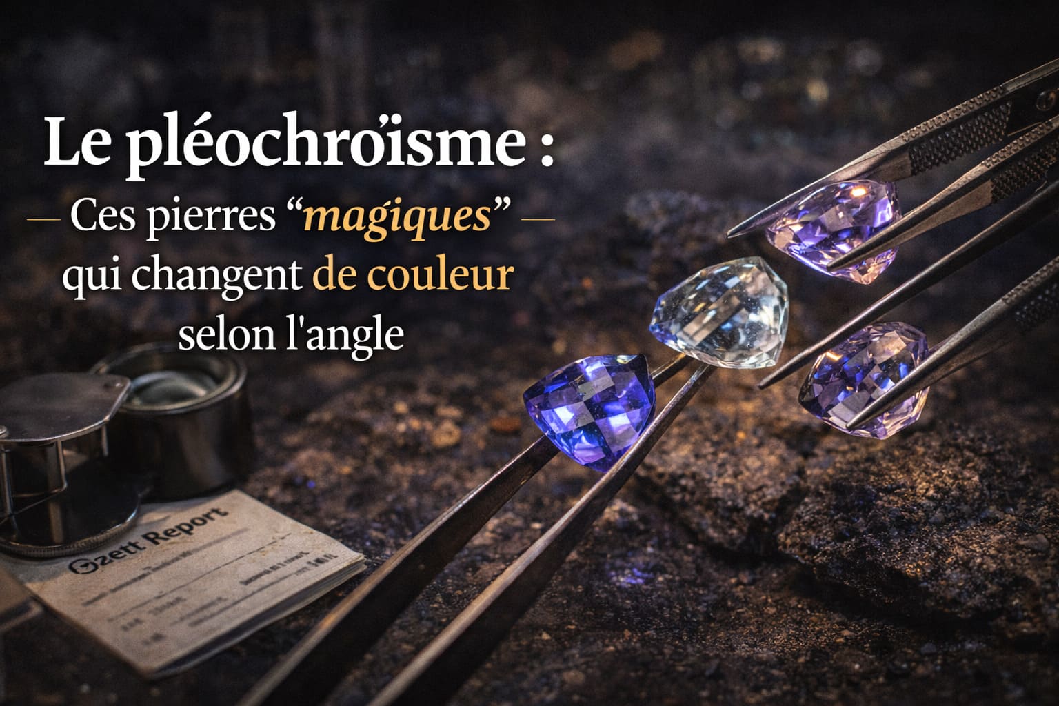 Le pléochroïsme Ces pierres magiques qui changent de couleur selon l'angle