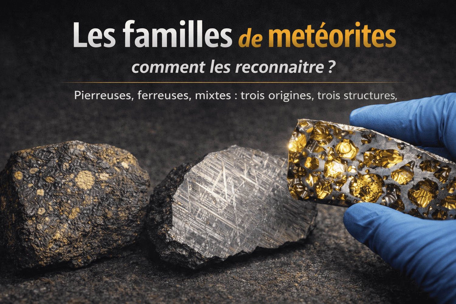 Les familles de météorites : Apprenez à les distinguer simplement