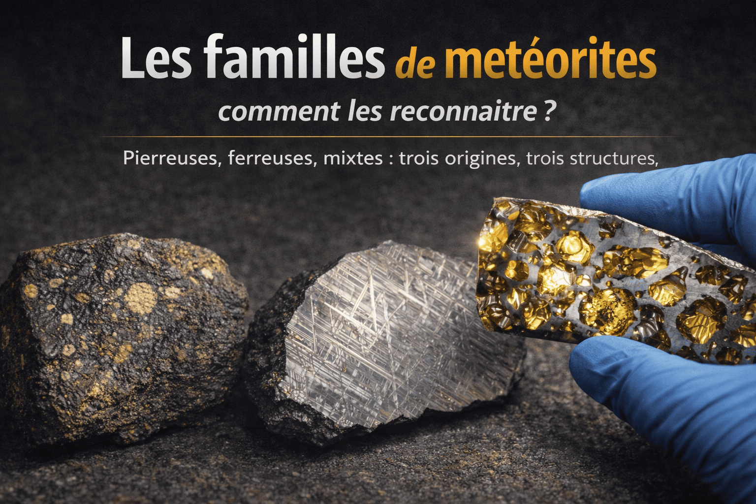 Les familles de météorites : Apprenez à les distinguer simplement