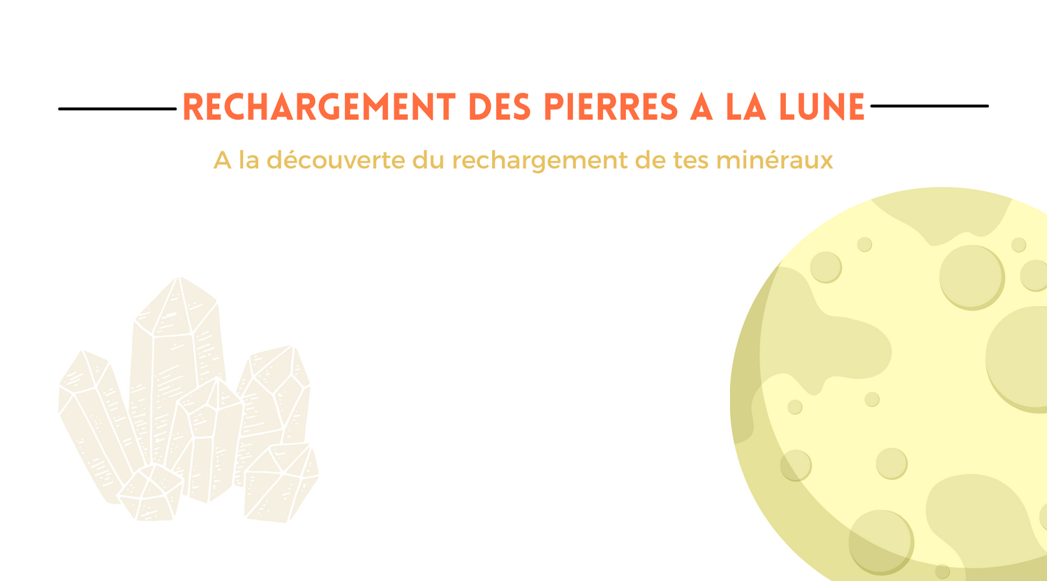 Lithothérapie rechargement des pierres à la lune