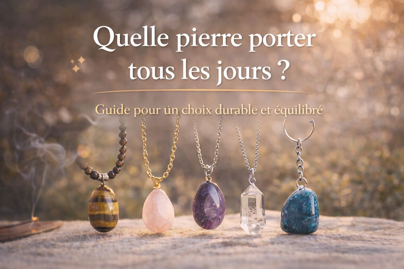 Quelle pierre porter tous les jours ?
