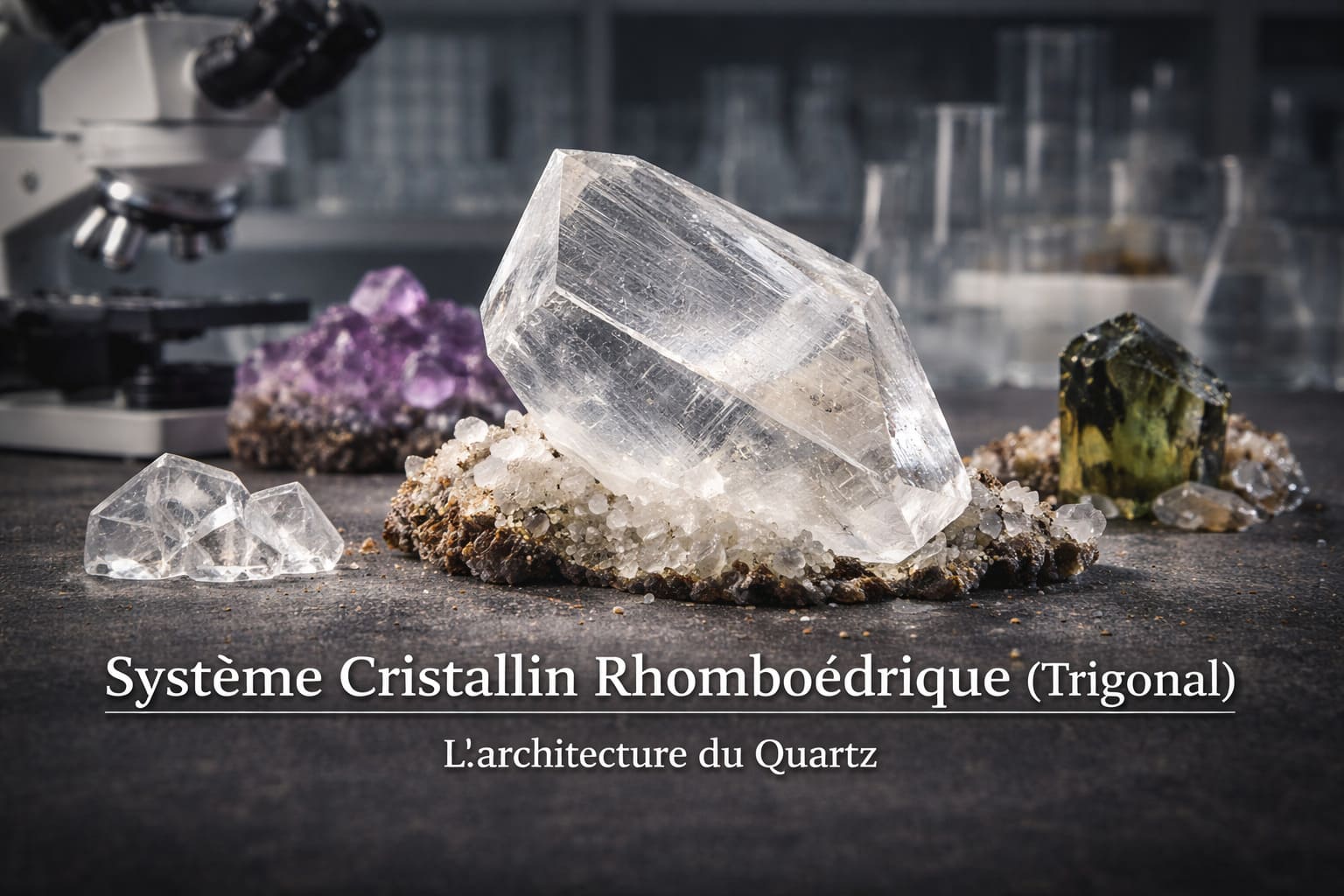 Système Cristallin Rhomboédrique