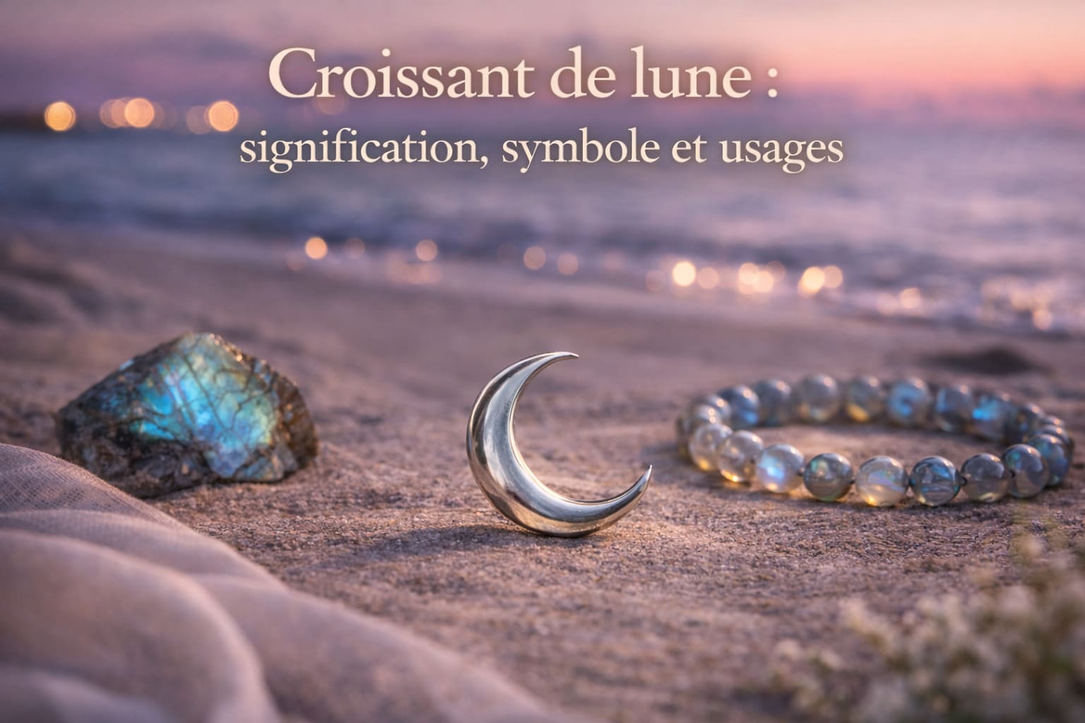 Croissant de lune signification, symbole et usages