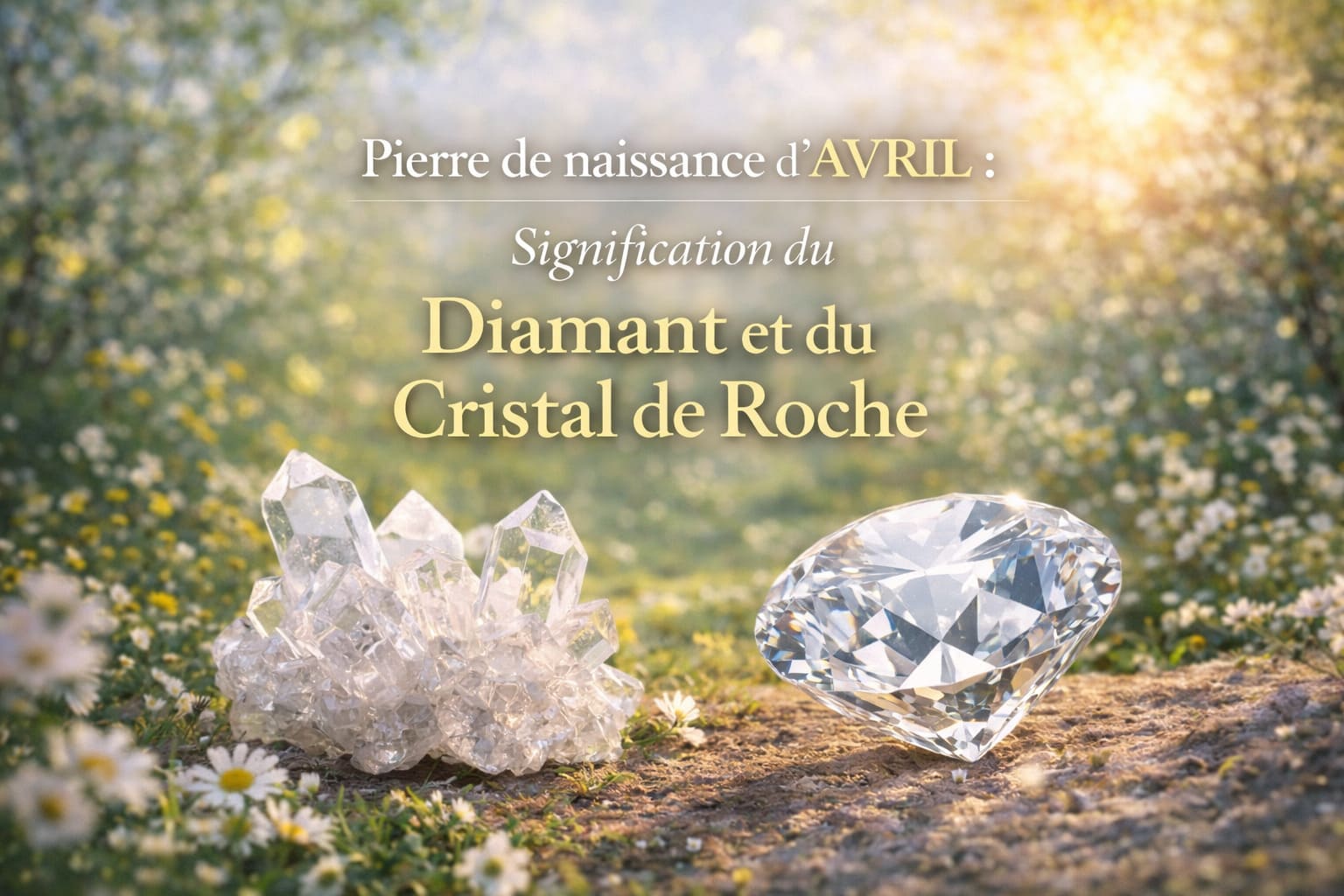 Avril Diamant et du Cristal de Roche