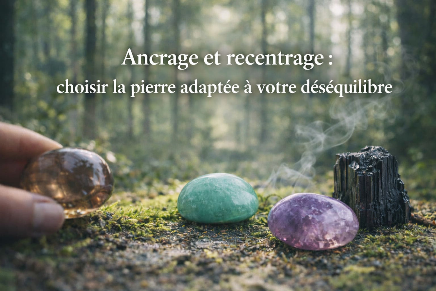 Ancrage et recentrage : choisir la pierre adaptée à votre déséquilibre