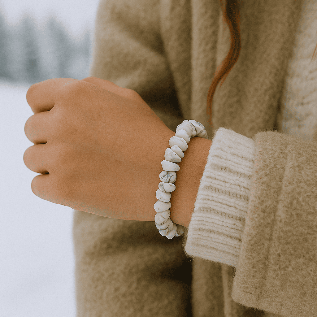 bracelet pierre blanche