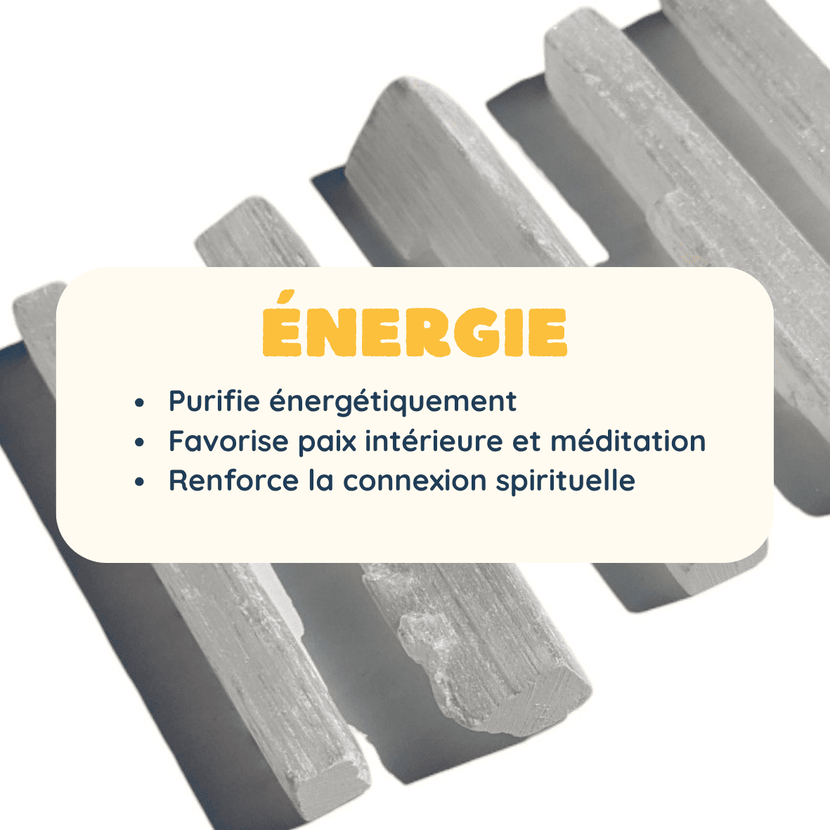Baton de Sélénite brute – Purification et Sérénité