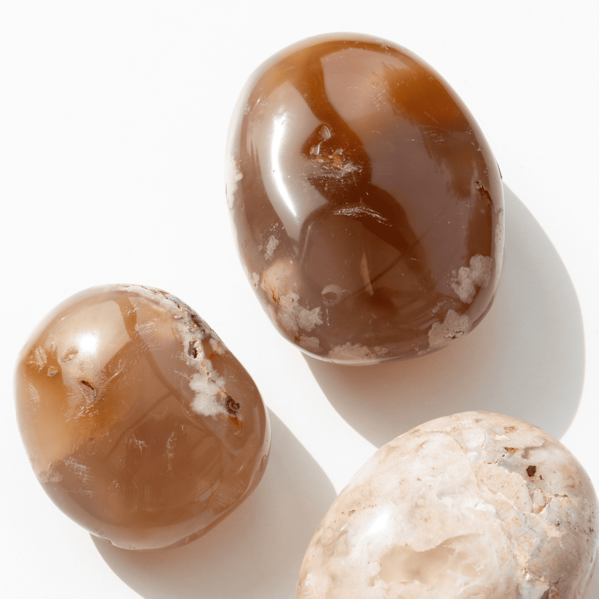 Galet Agate Fleur de Cerisier zoom