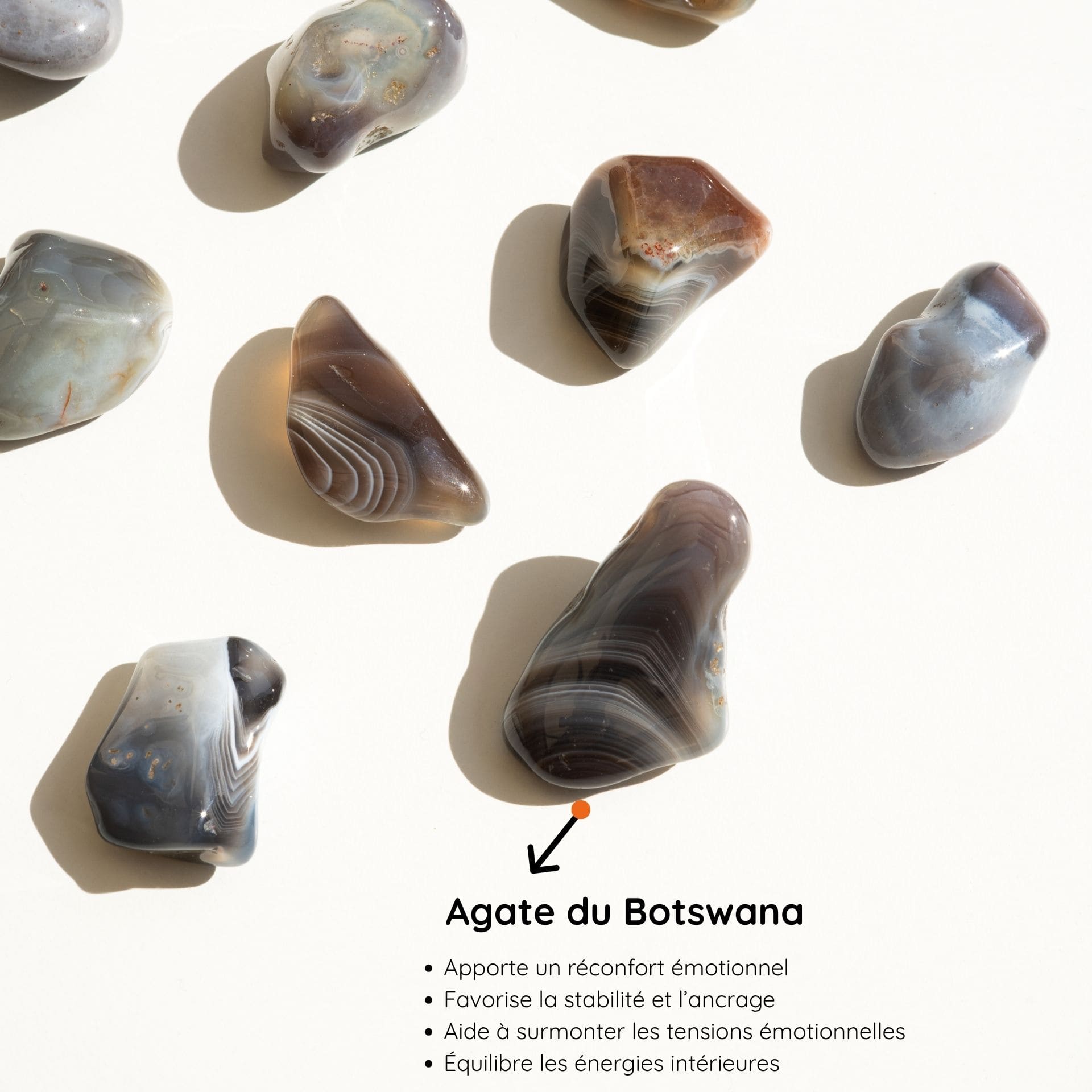 Agate du Botswana Description 1