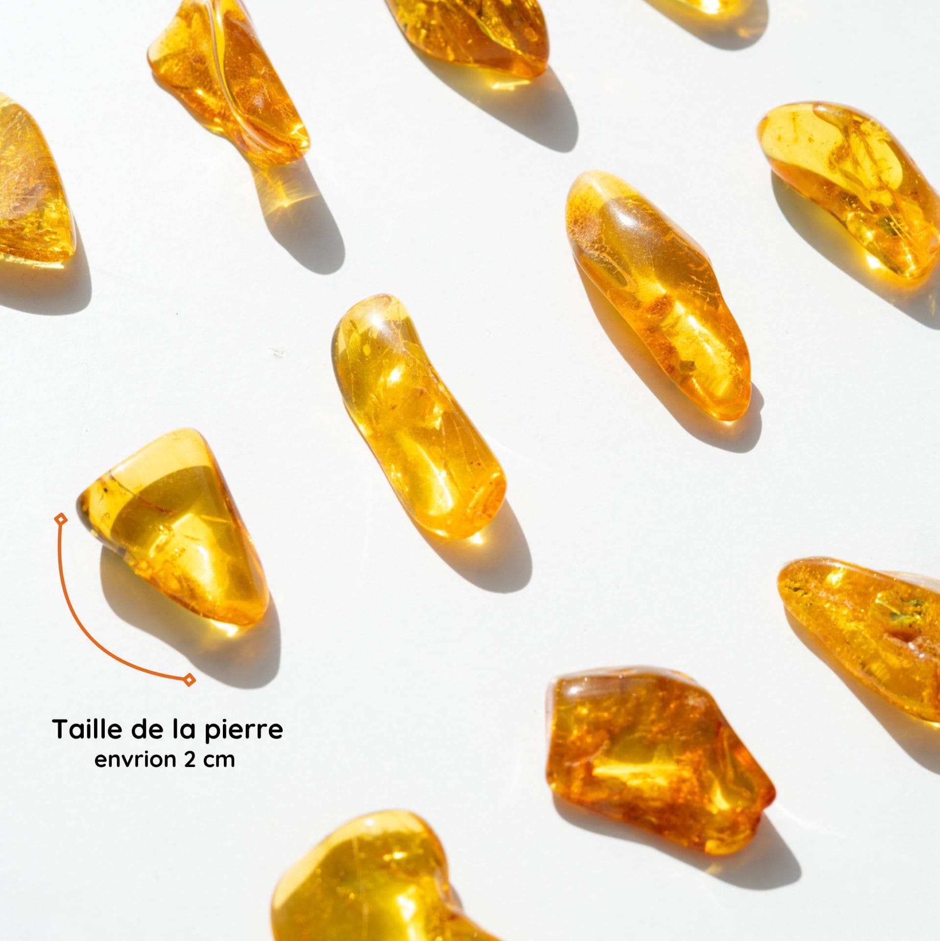 Pierre Roulée Ambre – Vitalité et Apaisement
