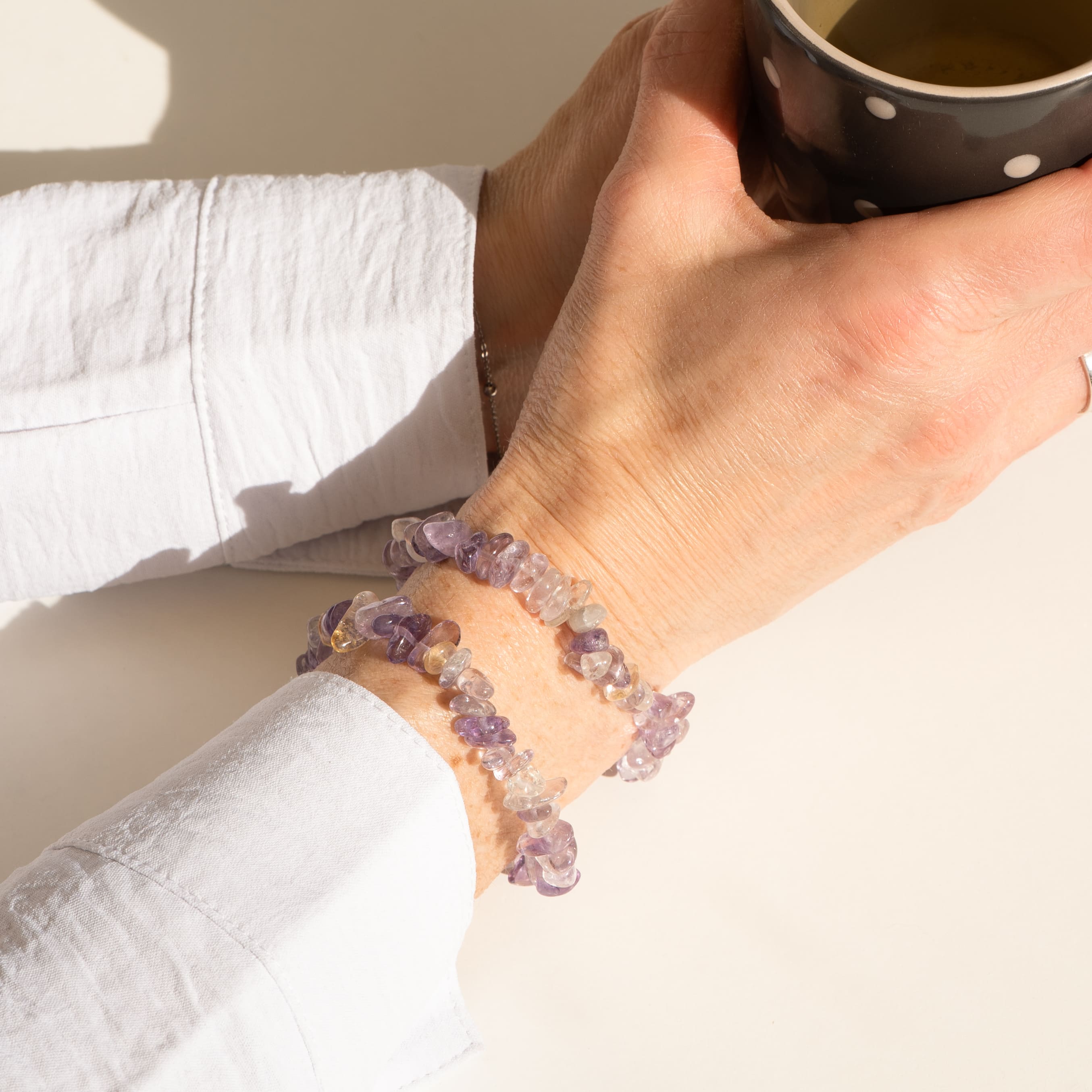 bracelet porter Ametrine baroque