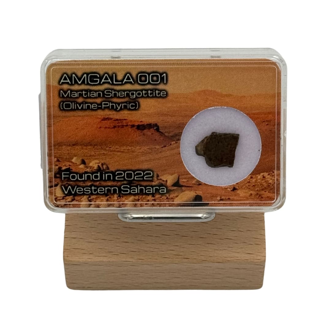 Fragment de Météorite Martienne - Amgala 001 (Shergottite)