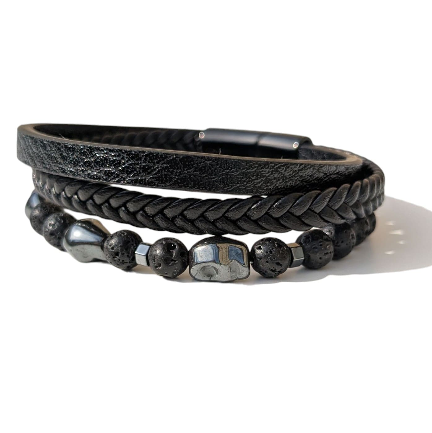 Bracelet Homme Pierre naturelle Pierre de Lave