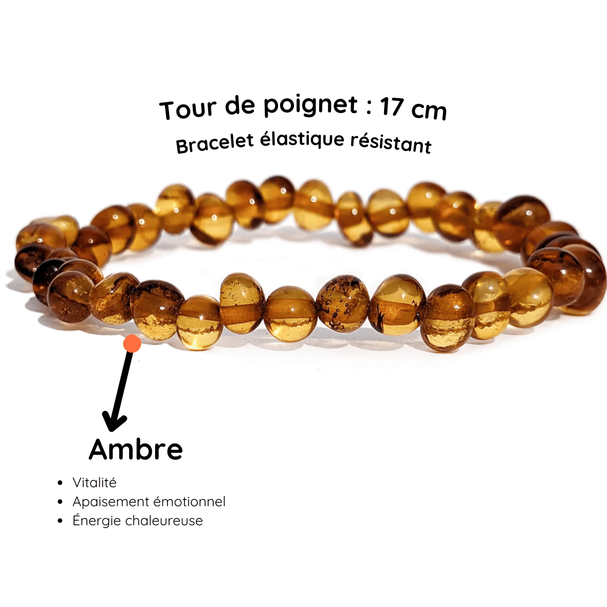 Fiche Description Bracelet Ambre