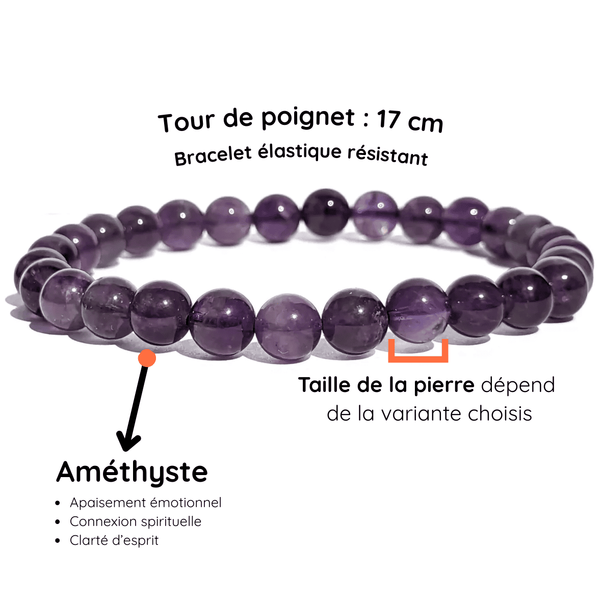 Fiche Description Bracelet Améthyste