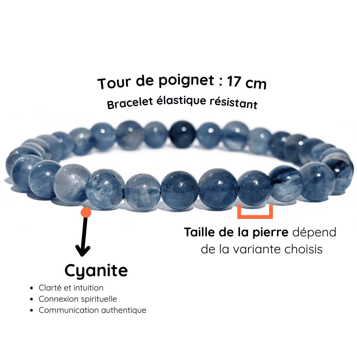 Fiche Description Bracelet cyanite