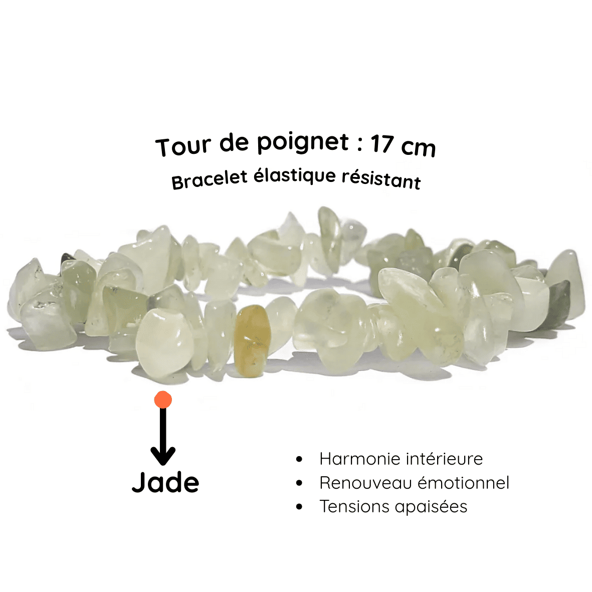 Fiche descriptive du Bracelet baroque pierre jade