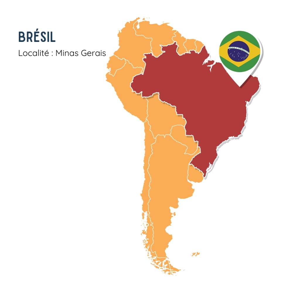 Béryl vert Brésil, Minas gerais