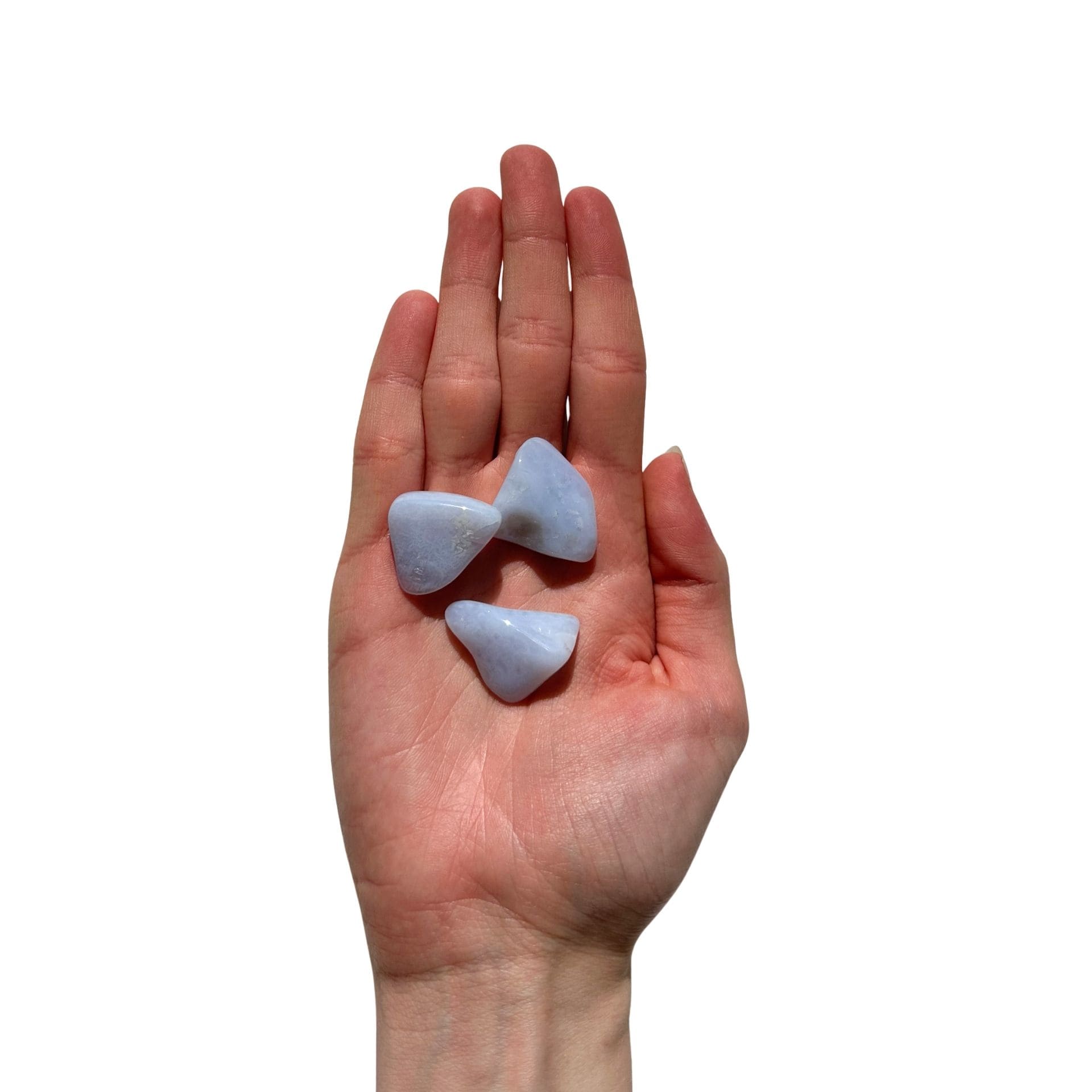 Calcedoine Bleue mains