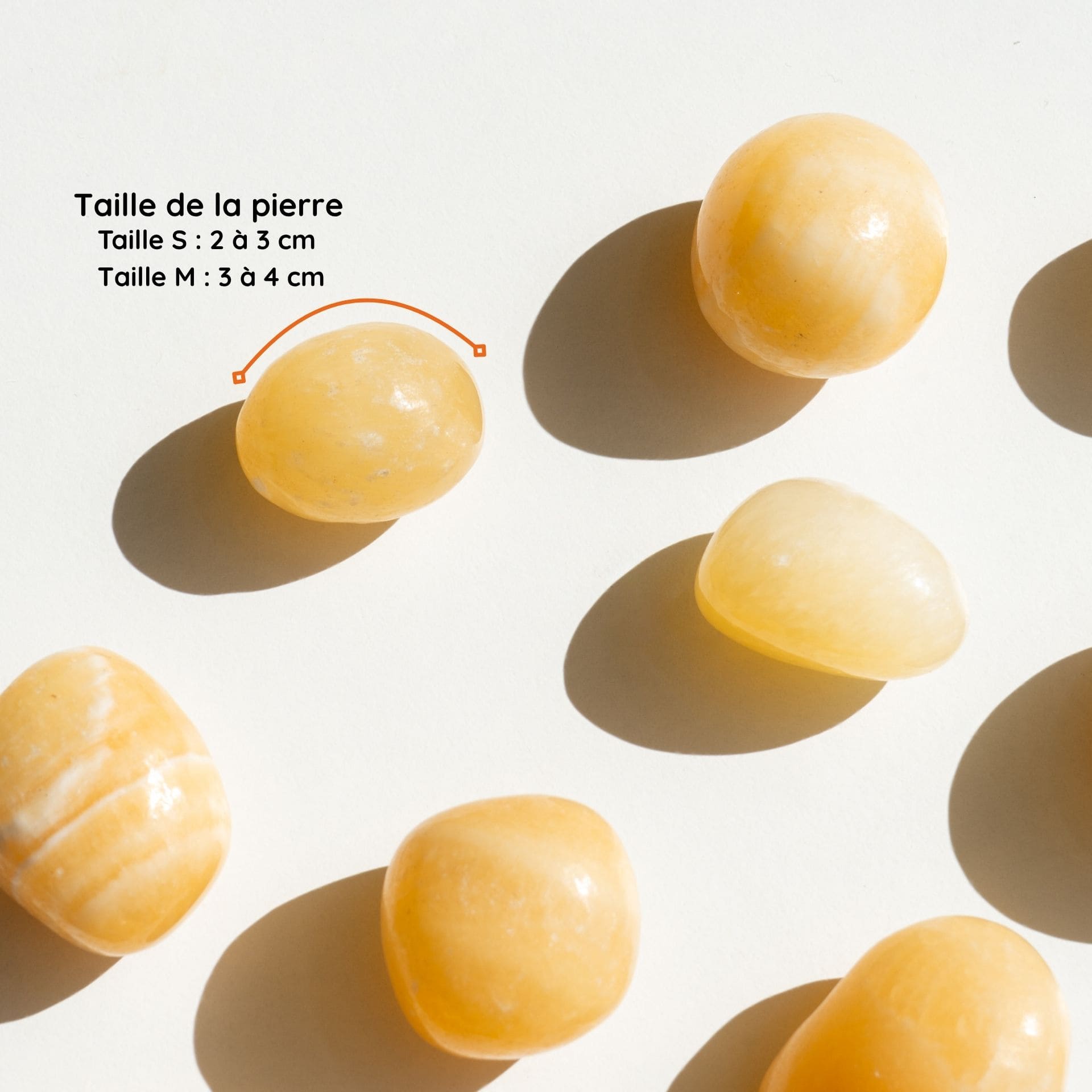Calcite Orange taille