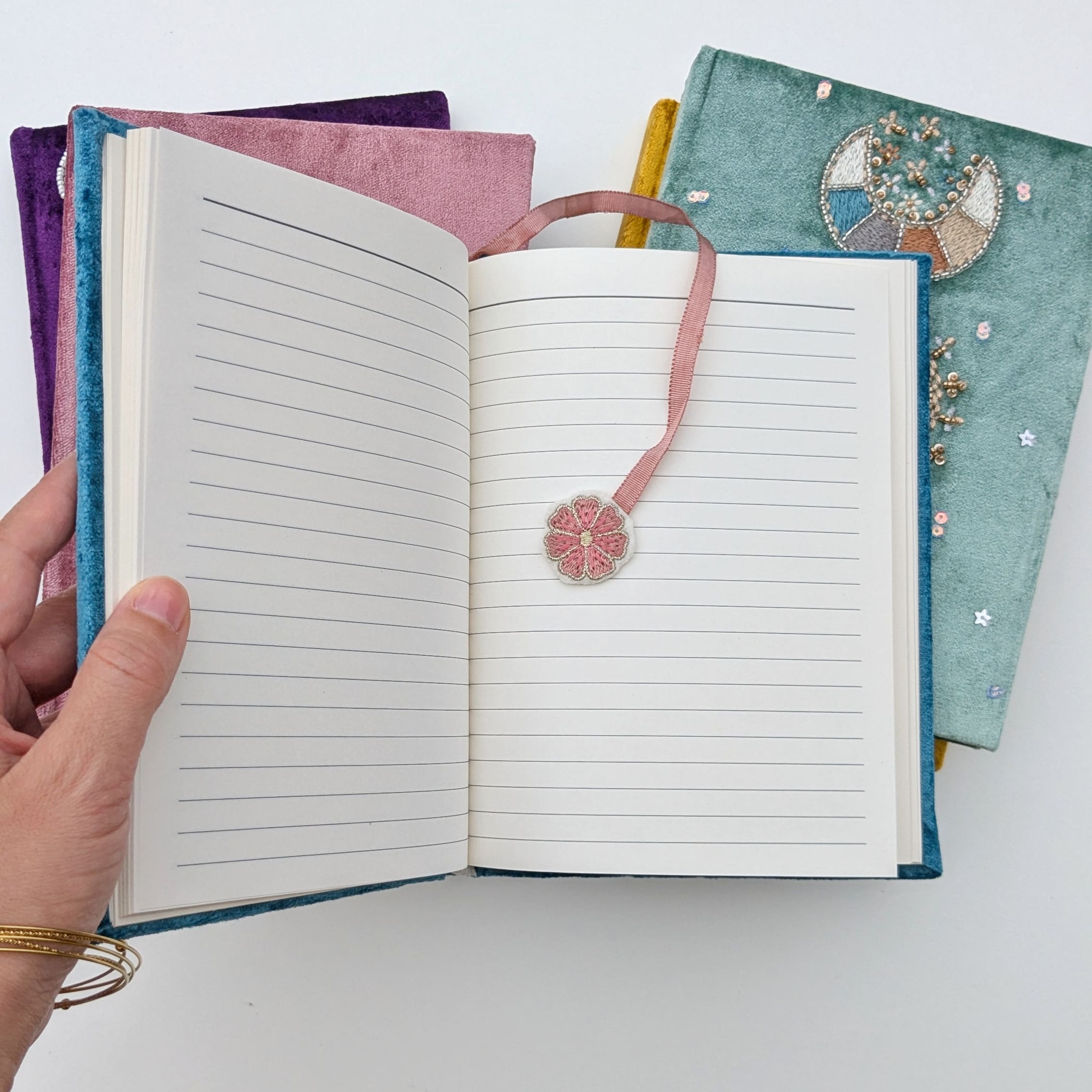 Carnet de note velours