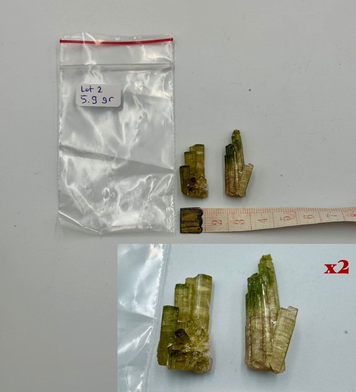 Tourmaline elbaïte de Chhappu par lot de 5gr