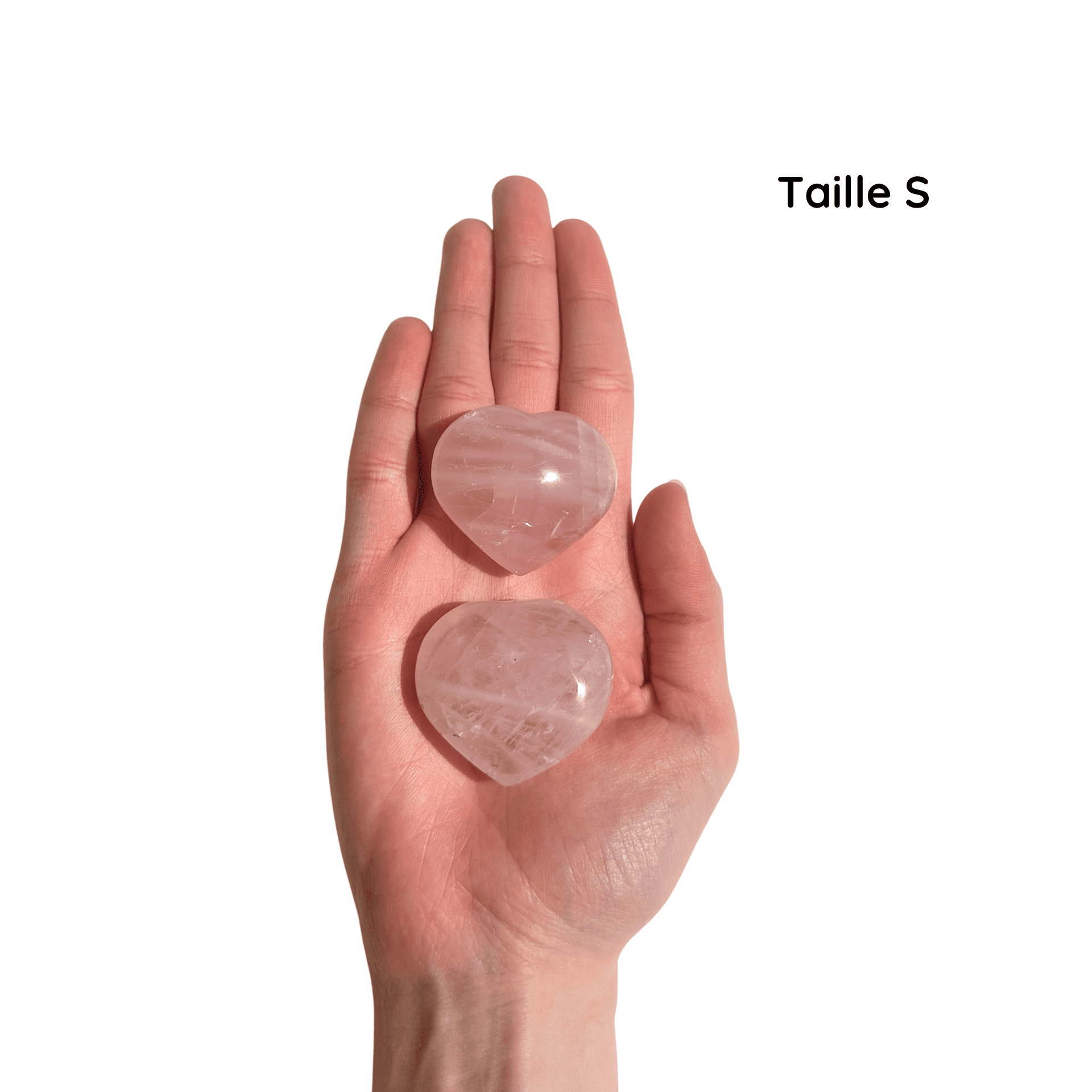 Coeur Quartz Rose S