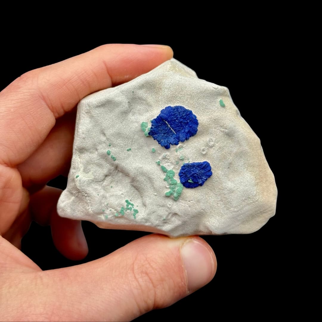 Duo d'Azurite "Soleil" et Malachite sur Matrice - Australie #02