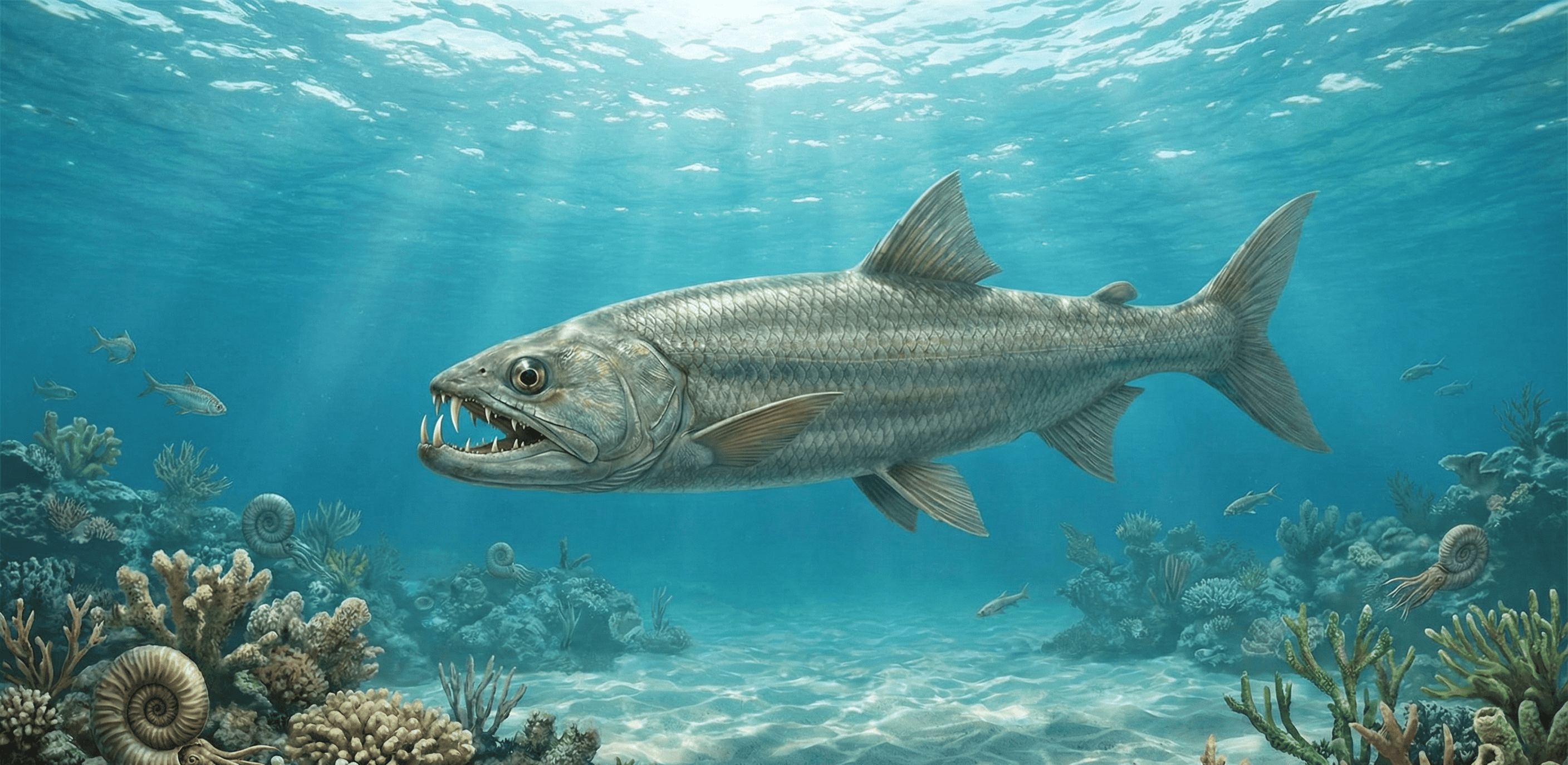 Fossile : mâchoire d'Enchodus