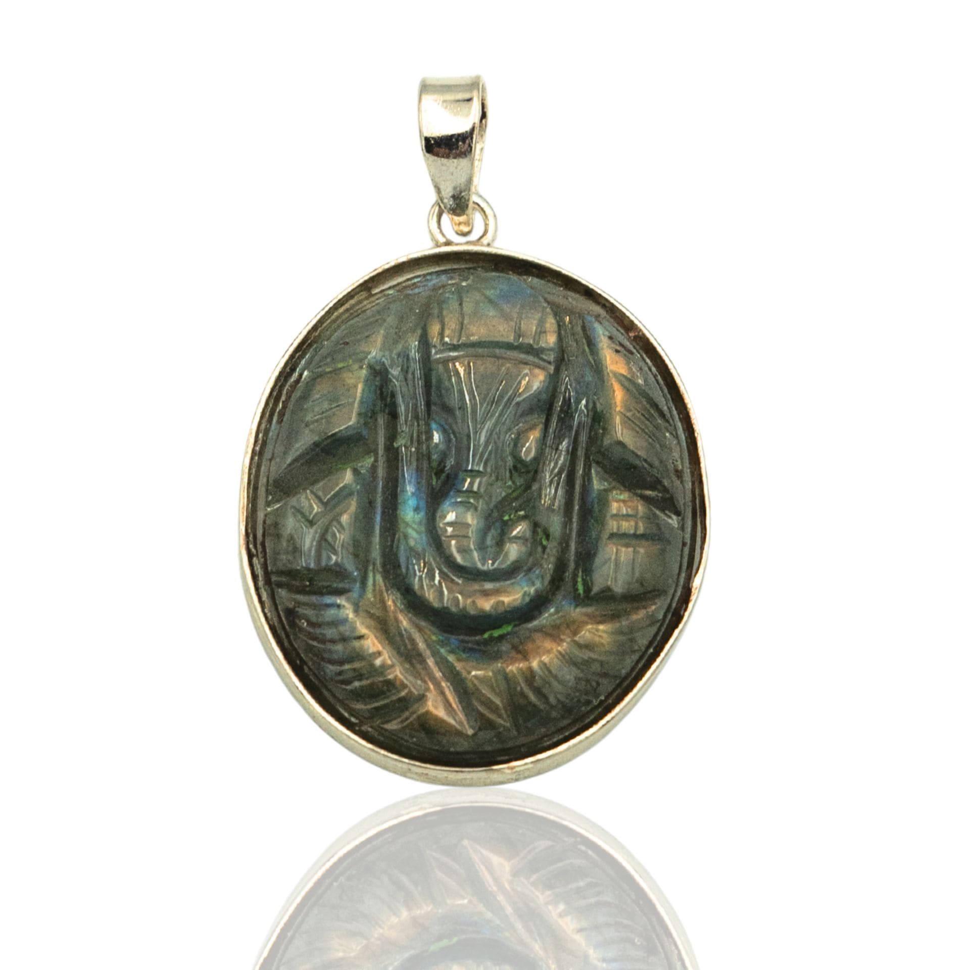 Pendentif Ganesh labradorite