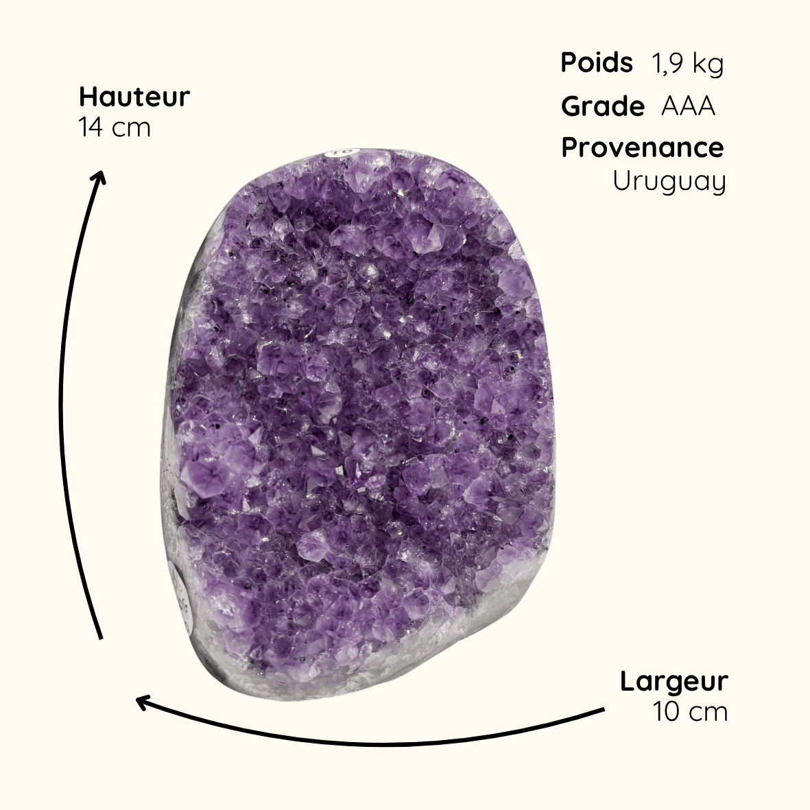 Détail produit géode améthyste n16