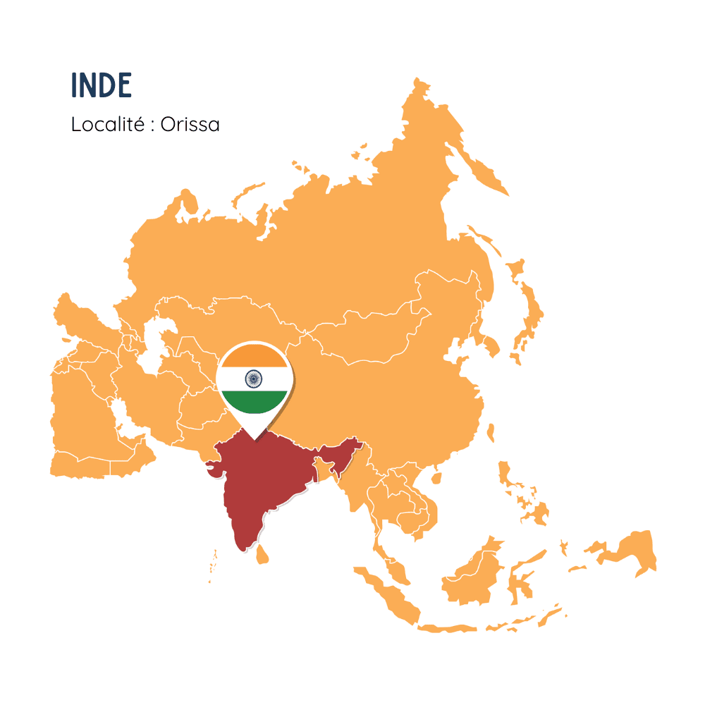 Grenat almandin 1,05 carats provenance d'inde région d'orissa