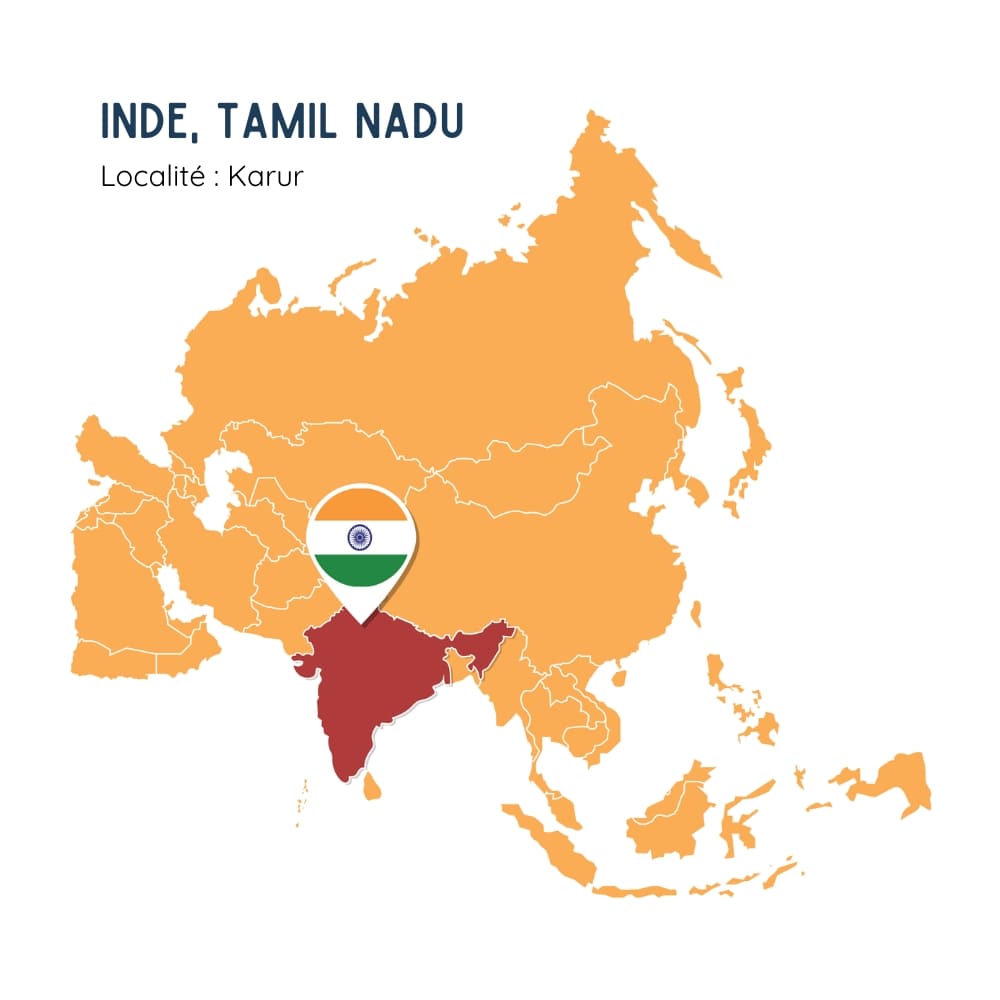 héliodore de Karur, Tamil Nadu Inde