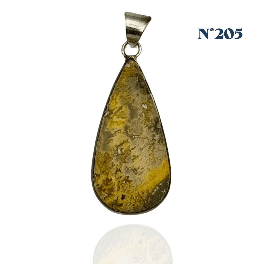 Pendentif en Jaspe Bumblebee – Énergie et Détermination
