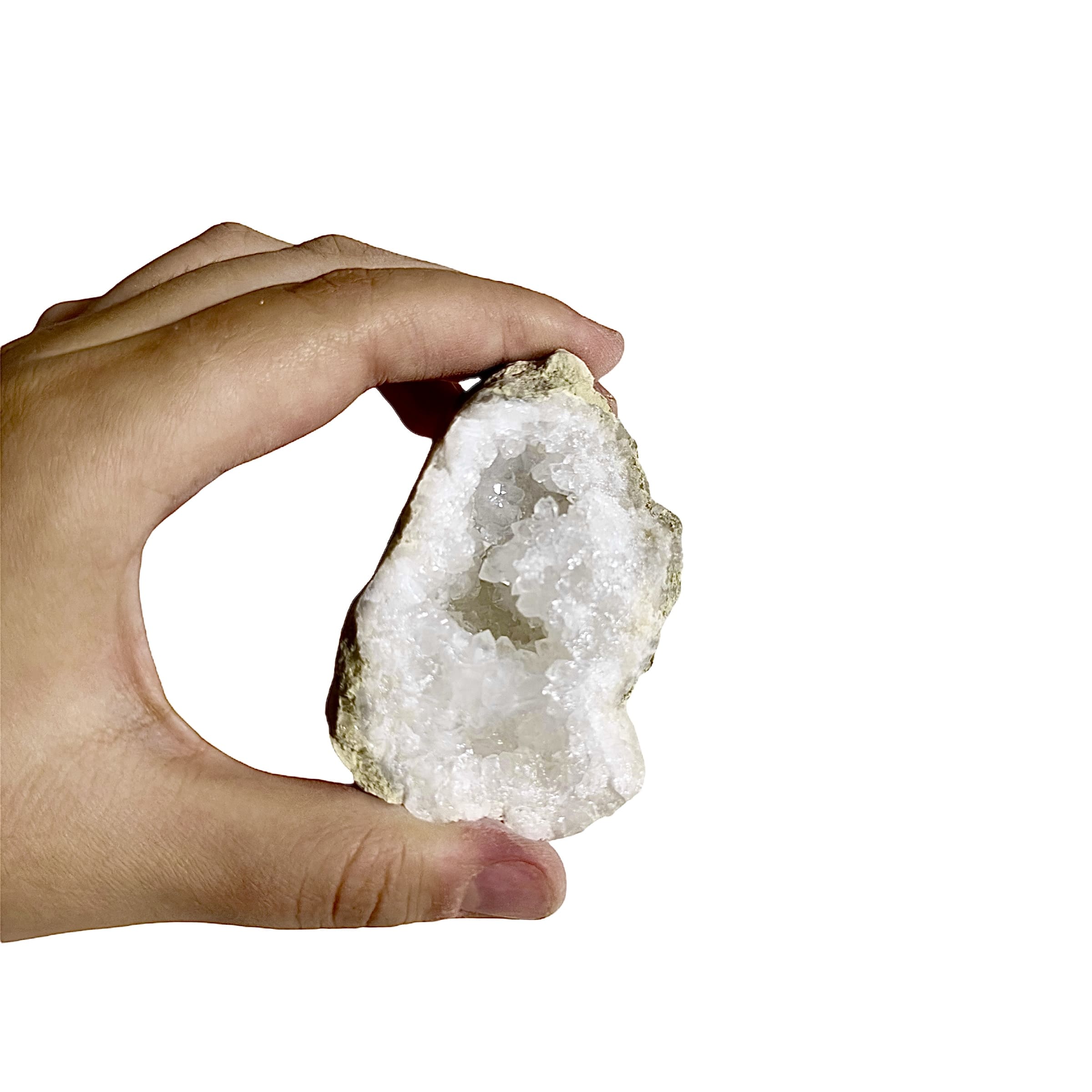 La Géode de Quartz de 7 à 10 cm pour 200 à 350 g, une pièce naturelle provenant du maroc