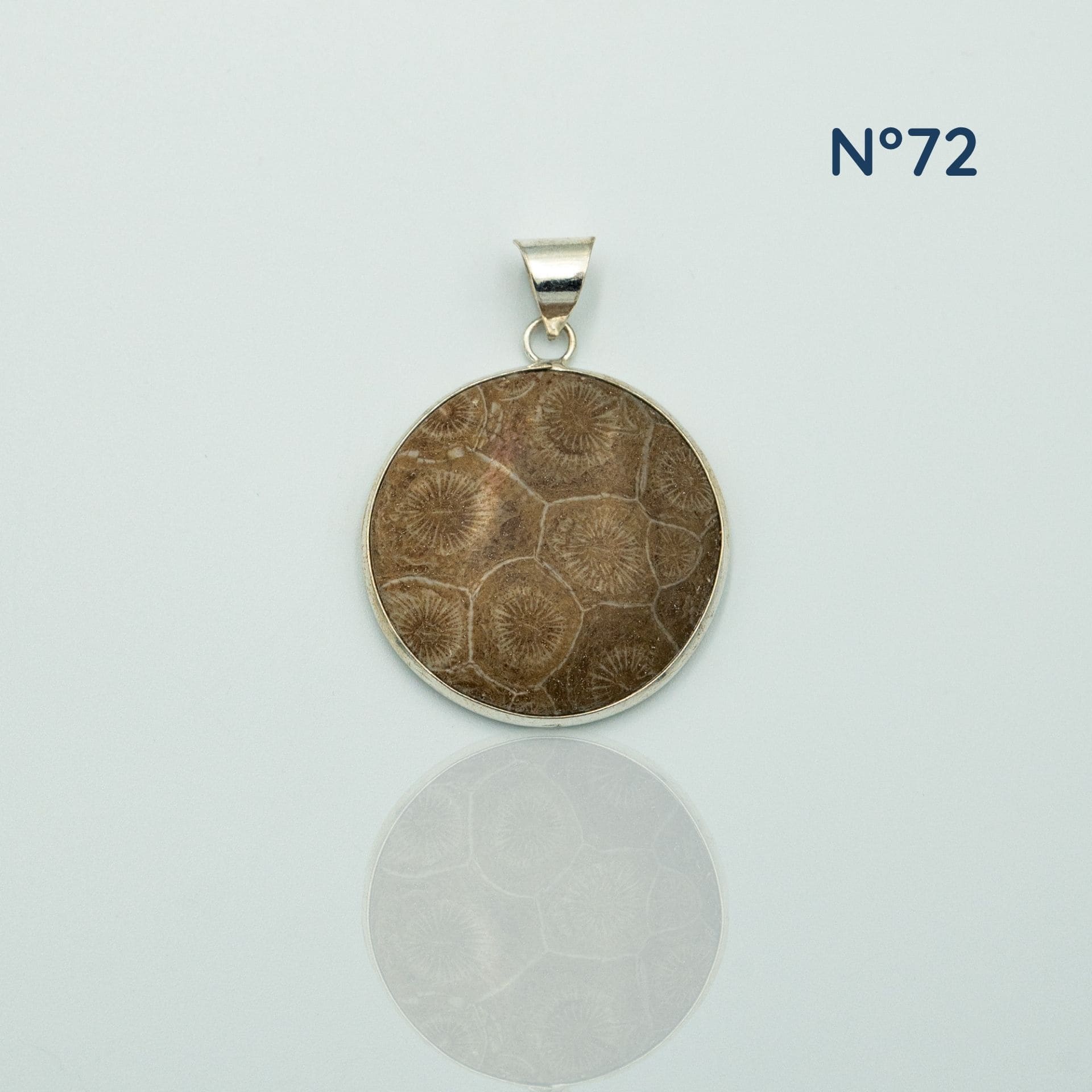 Pendentif Corail Fossile Maroc — Ancrage & Vitalité Naturelle