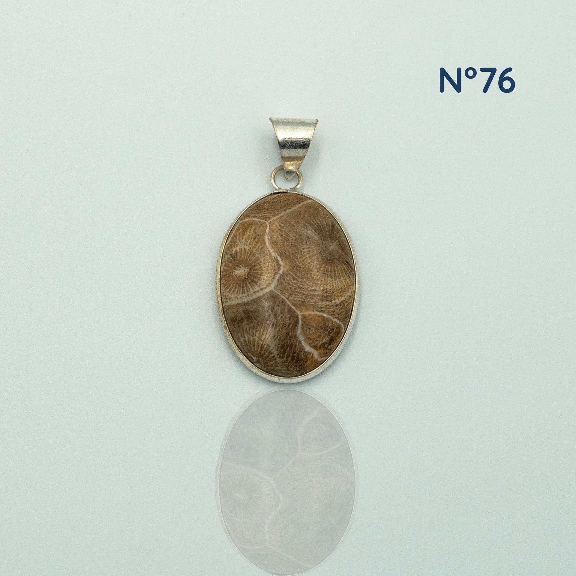 Pendentif Corail Fossile Maroc — Ancrage & Vitalité Naturelle