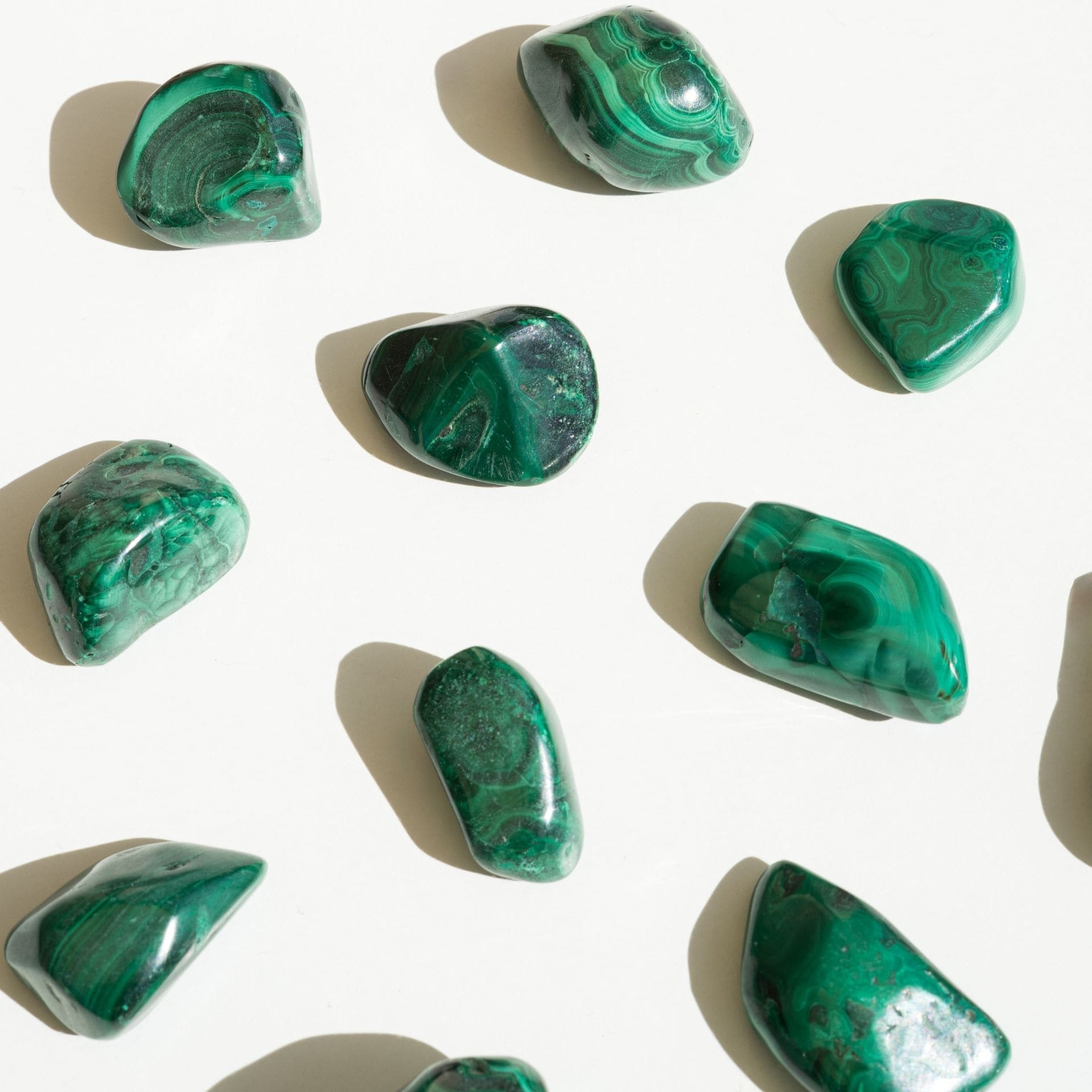 Malachite vue de haut