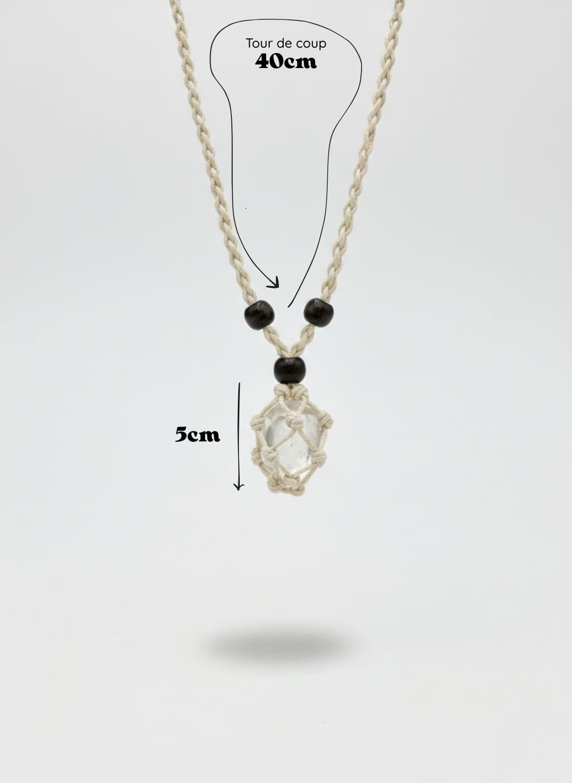 Pendentif porte pierre roulée - Lithothérapie