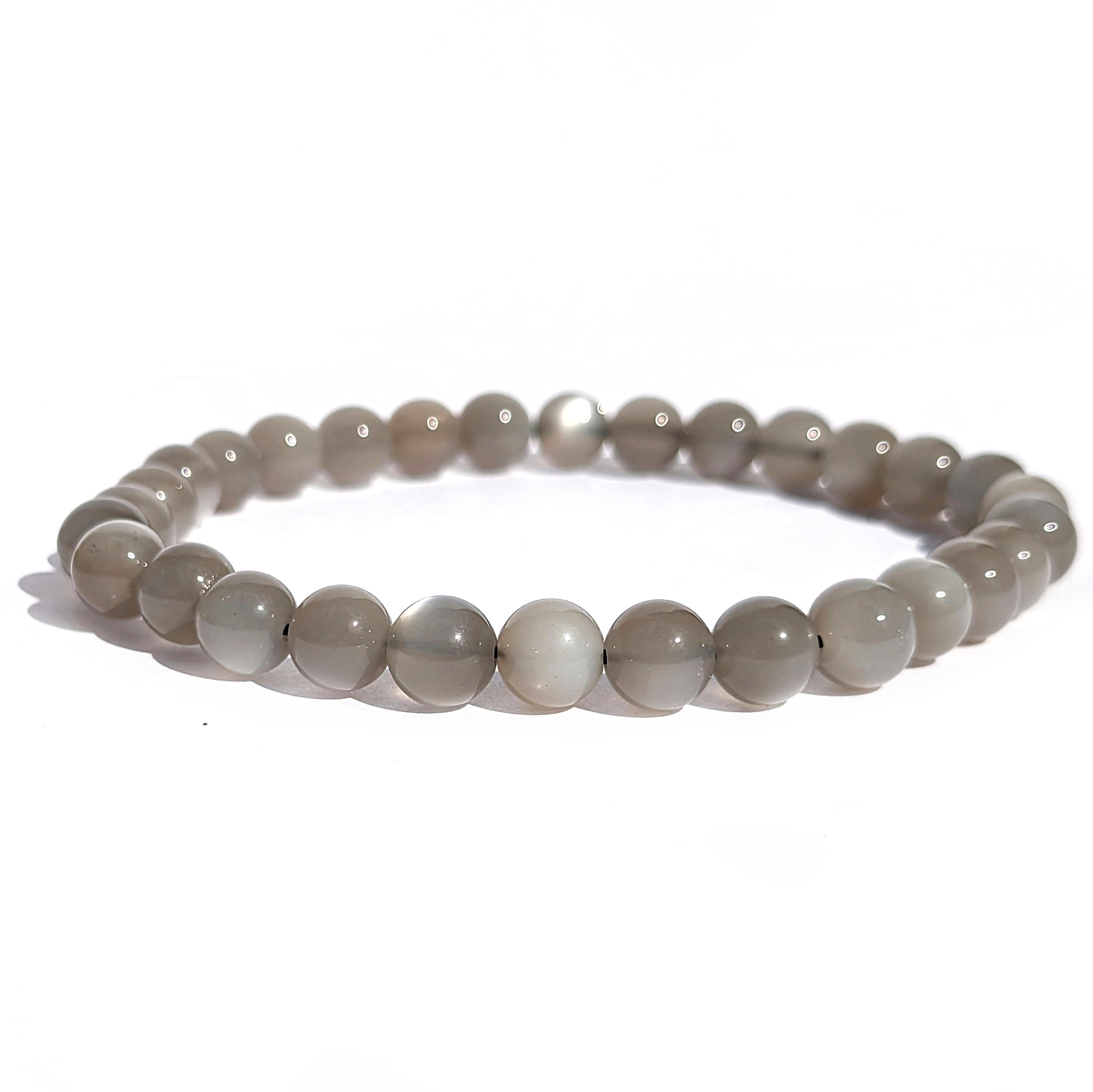 bracelet pierre de lune grise