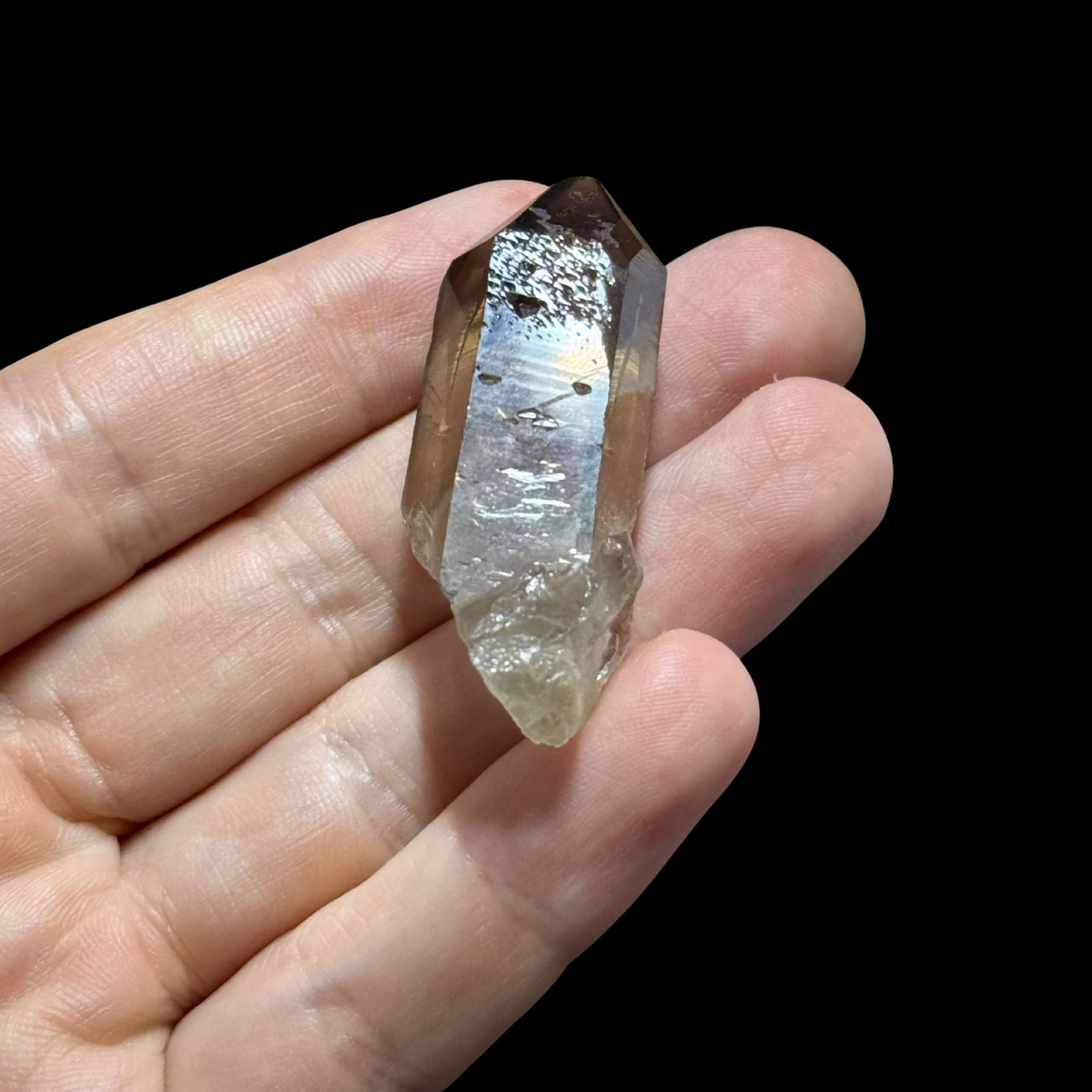 Quartz fumé corrodé du Brésil