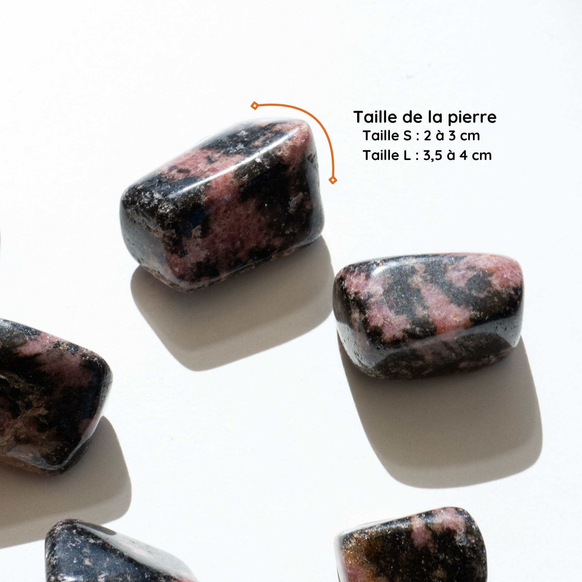 Rhodonite taille