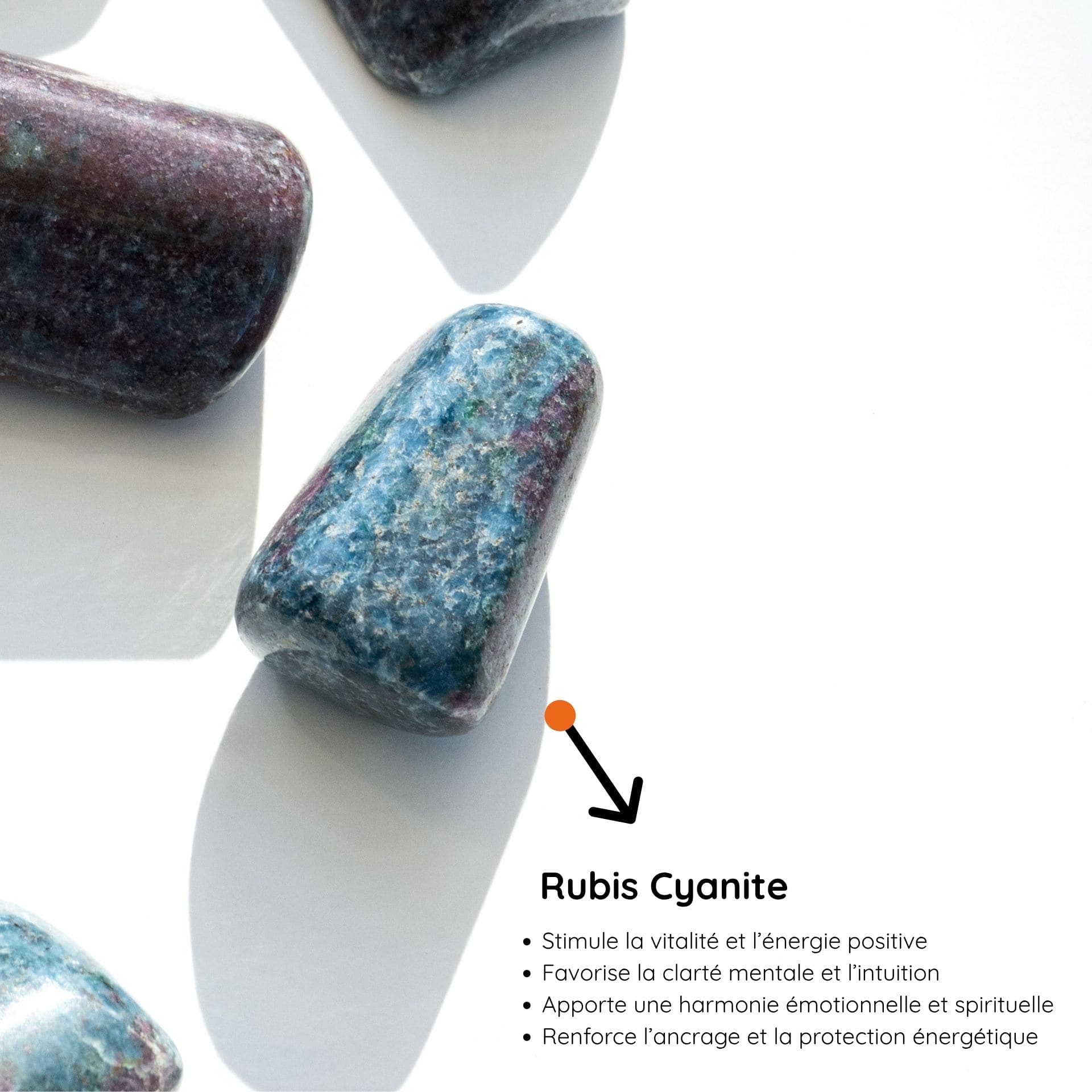 Rubis Cyanite vertus