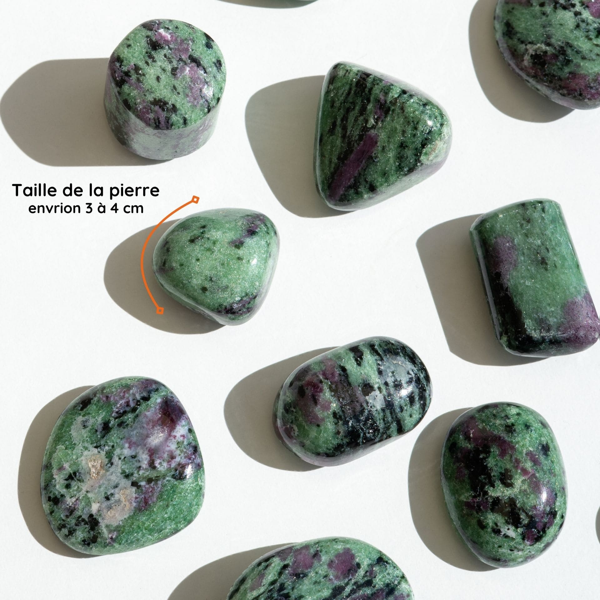 Rubis Zoisite taille