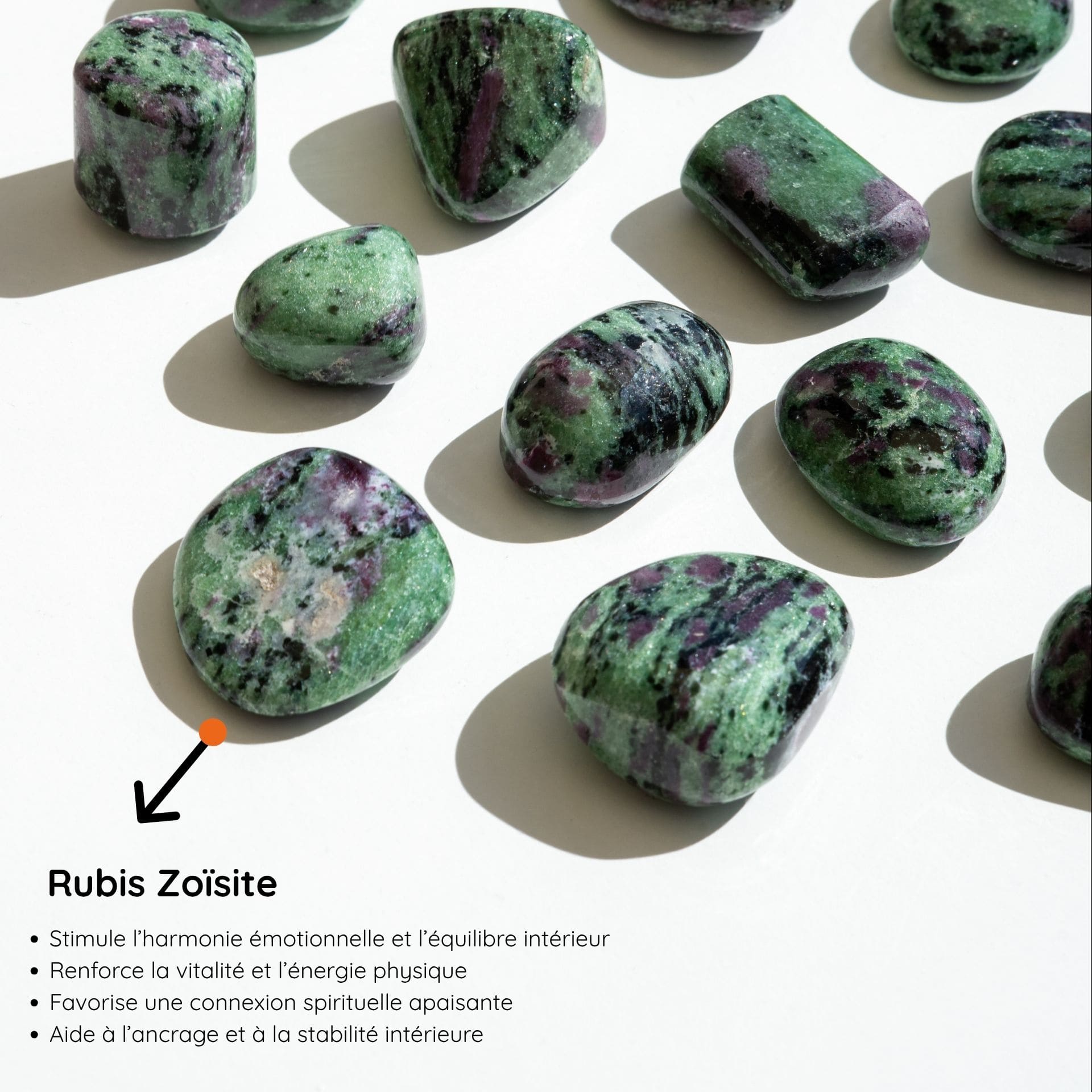 Rubis Zoisite vertus