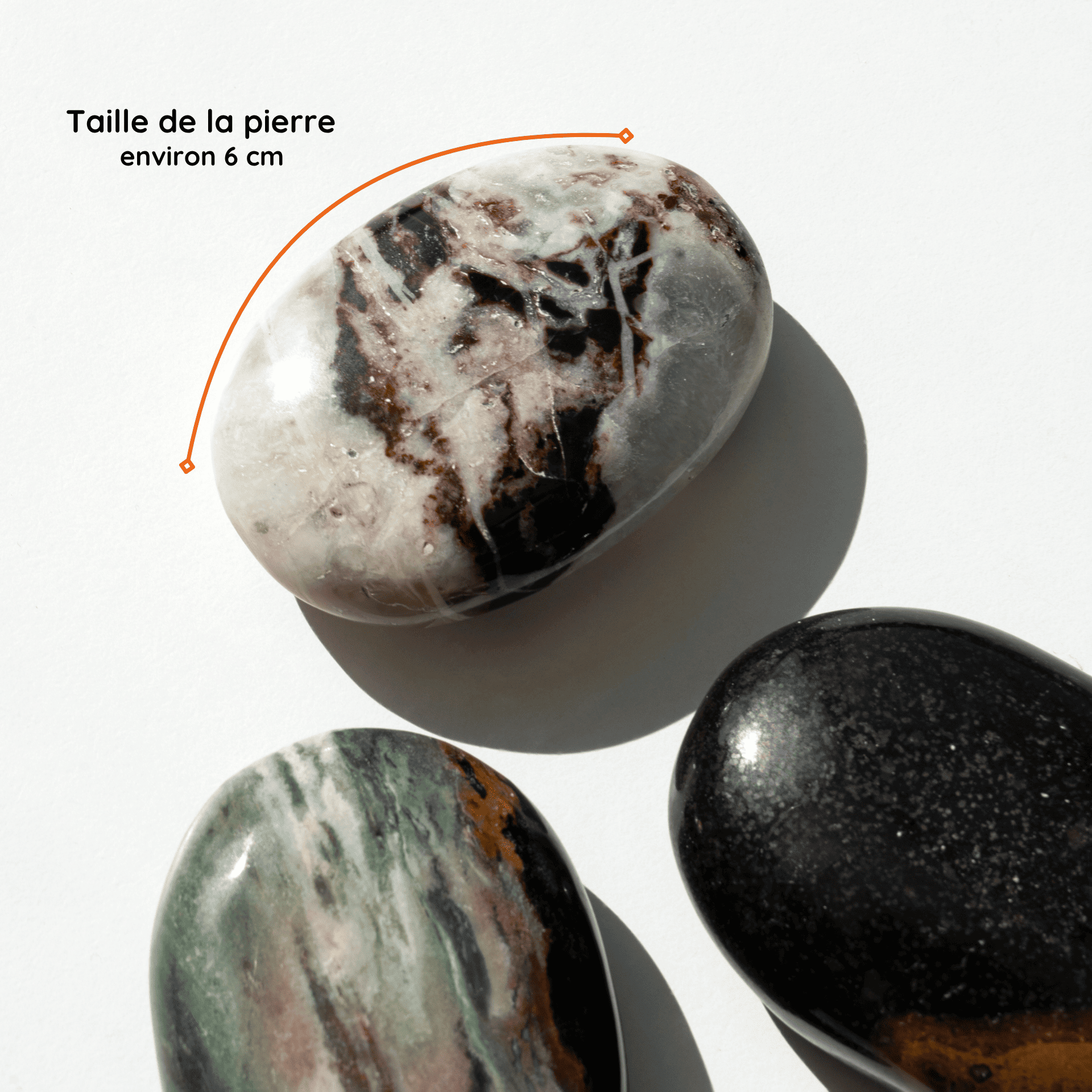 Galet Sardonyx taille