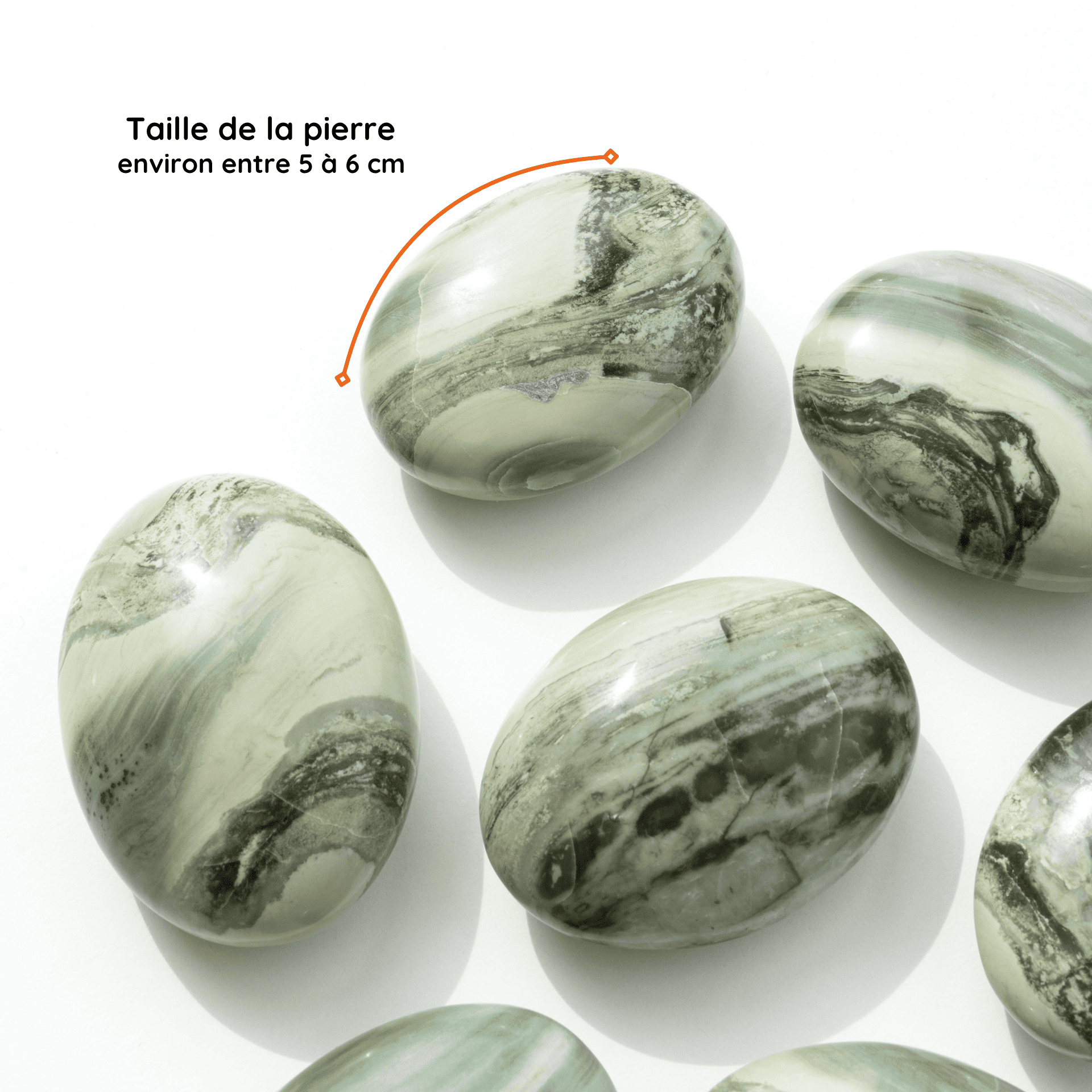 Galet Serpentine taille
