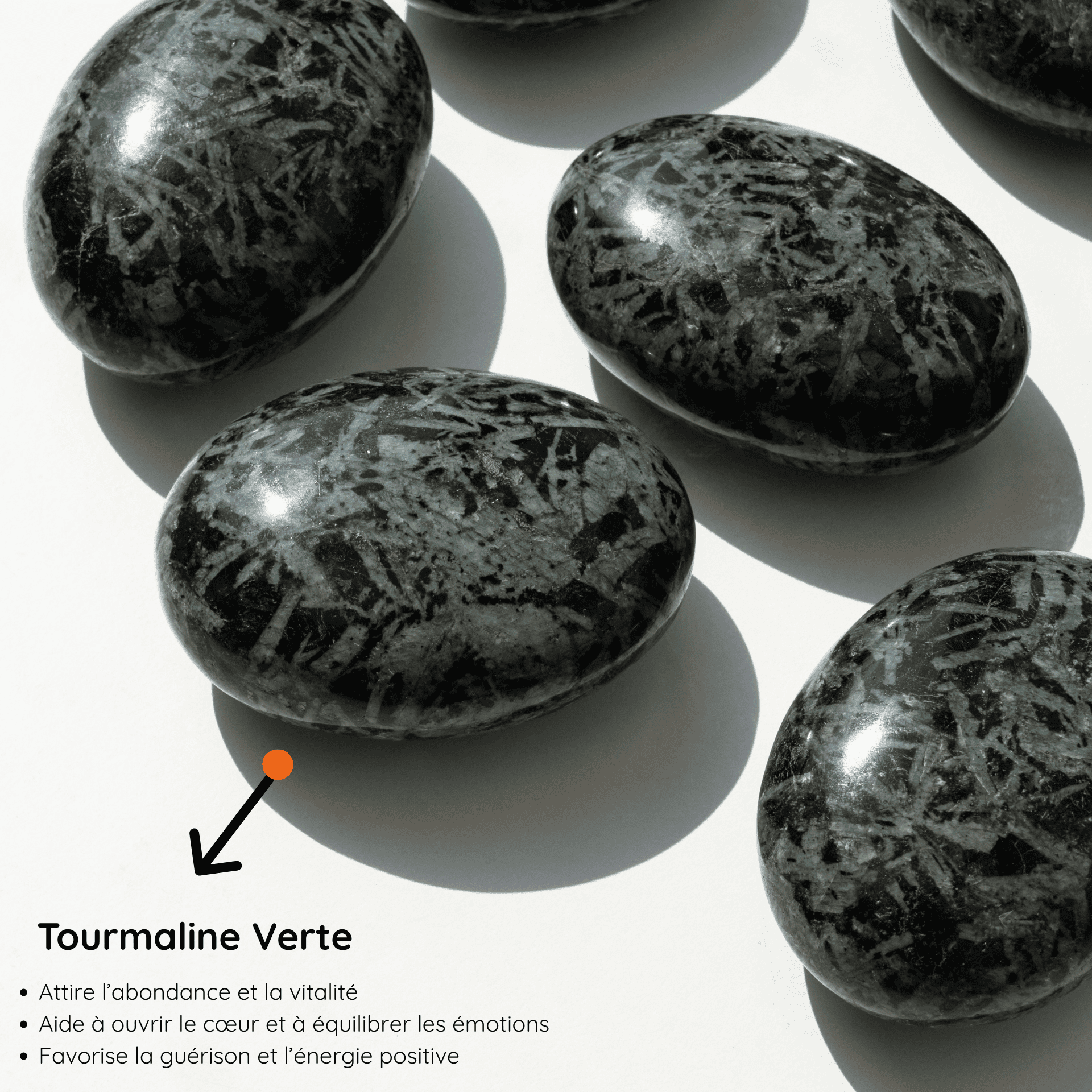Galet Tourmaline Verte vertus